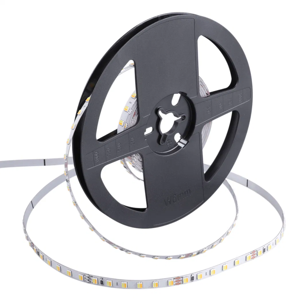 24V 120LEDs/m led tape dual white color tunable 2835 strip light Flexible led lighting