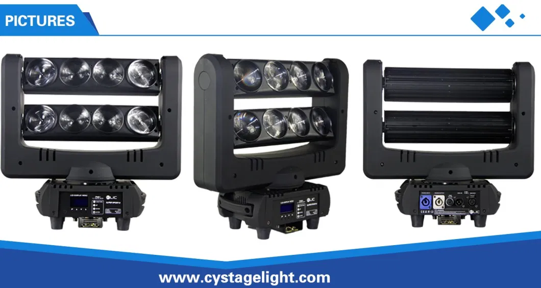 Spider Beam PRO Light 8X10W RGBW 4in1 LED Spider Beam Moving Head