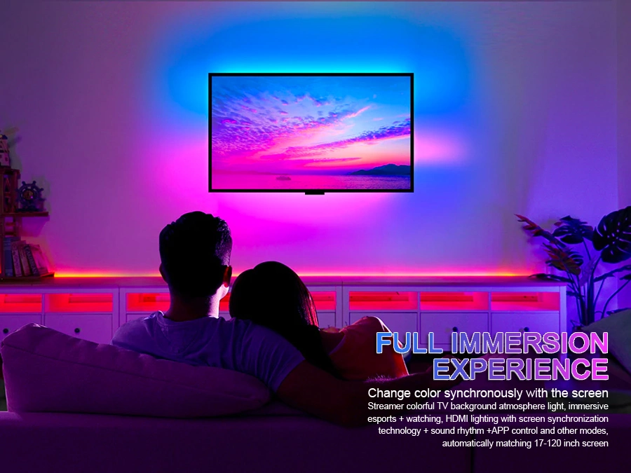 Screen Sync Light Smart Ambient Light Pollution Background LED Lightstrip