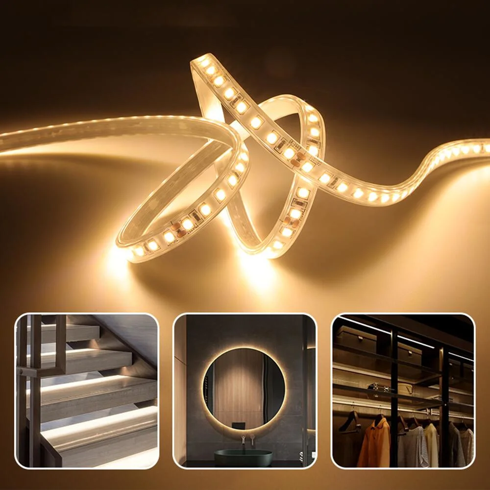 Touch Sensor Mirror Light Ambient Lighting Bathroom Lamp Bedroom Light SMD2835 DC12V 24V Two Color CCT Adjustable LED Strip Light