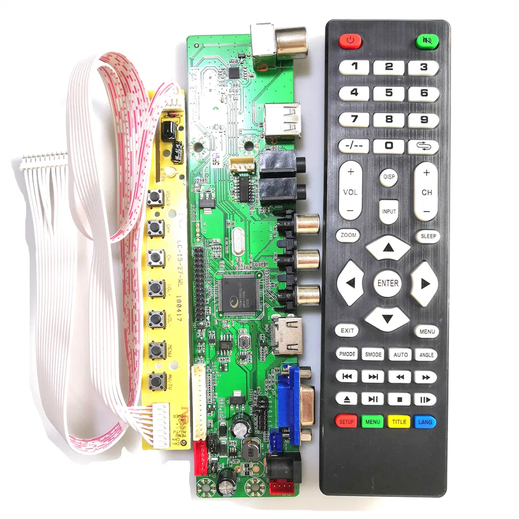 Universal LCD TV Motherboard Hvd56u-as V2.1 with Remote Control