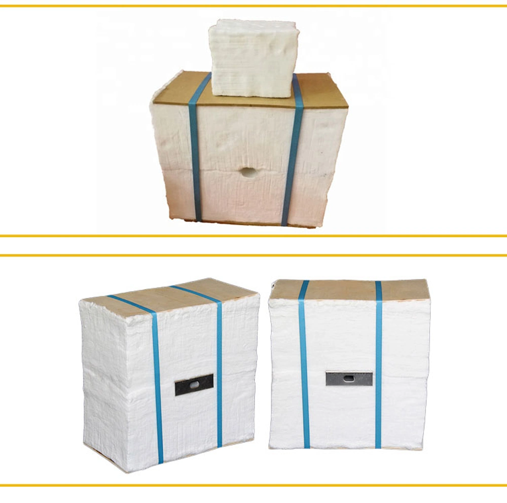 1260c/1350c/1430c 128kg/M3 96kg/M3 1240*960*2400 Door Linings Electric Resistance Wire V-Anchor Ceramic Fiber Insulation Module for Heat Treat Furnace
