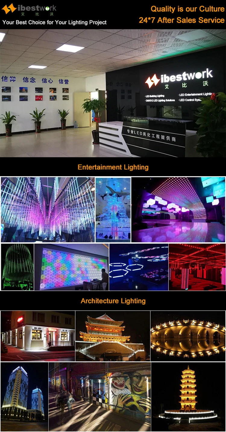 180 Degree View-Angle Cheap DMX RGBW Alualuminium LED Strip Lighting Bar