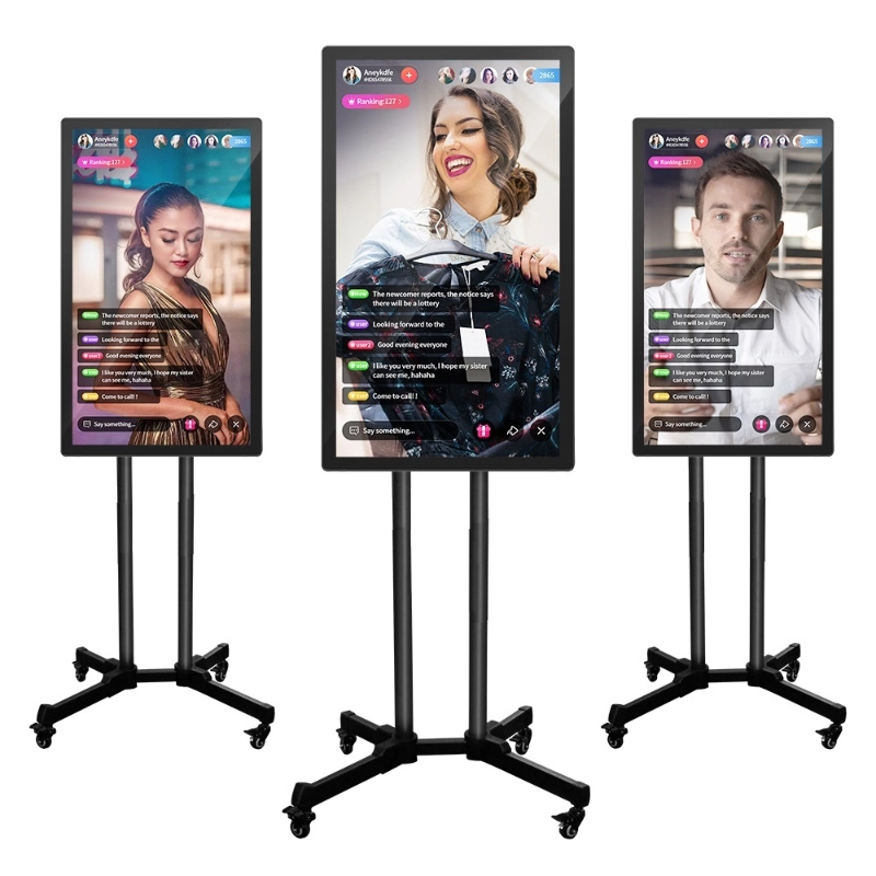 21.5&quot;32&quot;43&quot;49&quot;55&quot; Mobile TV Live Broadcasting Equipment Stand Video Switcher Broadcast Live Streaming Live Interactive Screen