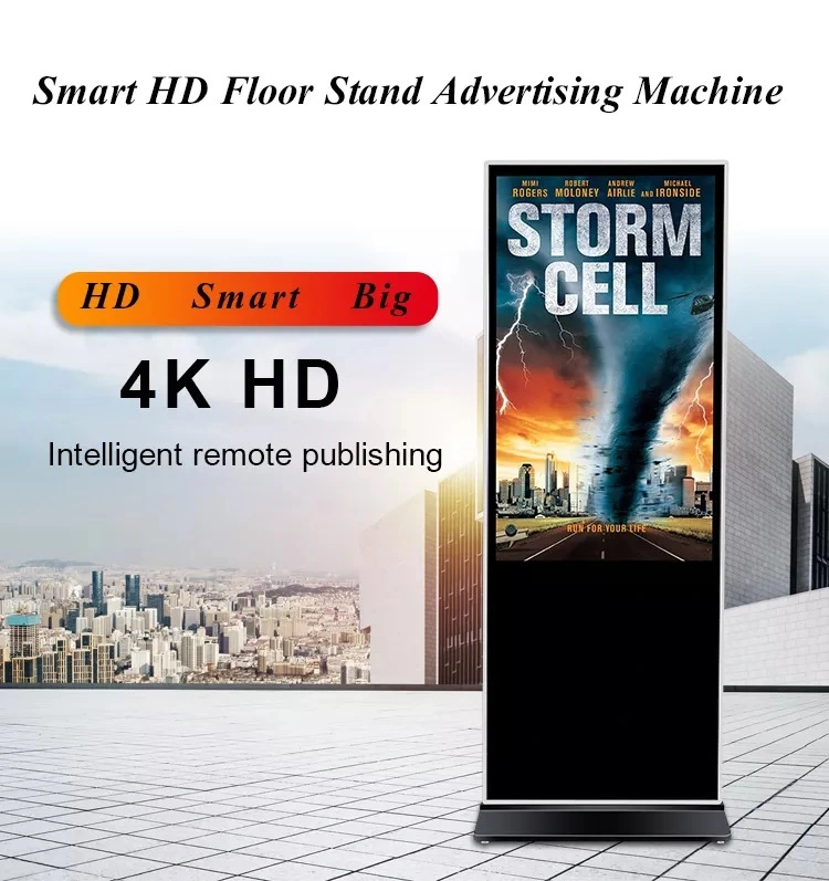 OLED Screen for Watch Laptop Thin Floor Standing Advertising Kiosk 32/43/49/55/65 Inch Custom Touch Screen Digital Signage and Displays