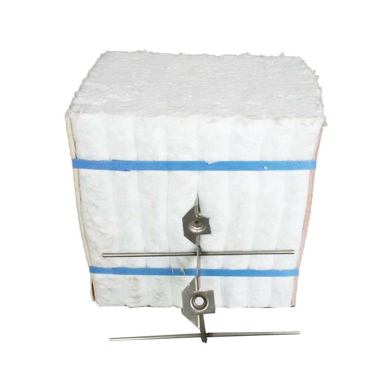 1260c/1350c/1430c 128kg/M3 96kg/M3 1240*960*2400 Door Linings Electric Resistance Wire V-Anchor Ceramic Fiber Insulation Module for Heat Treat Furnace