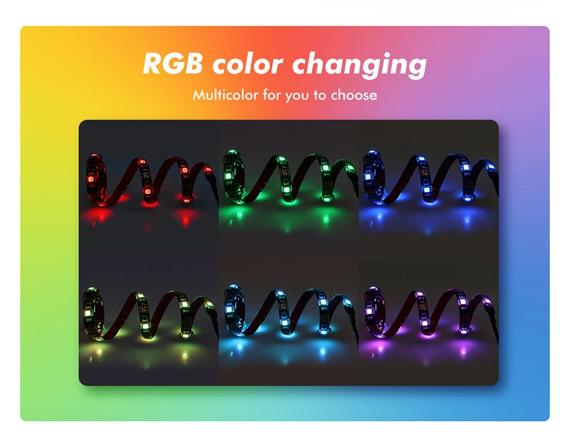 5V RGB Light USB Strip Remote Control TV Background Decorative Lighting LED Strip