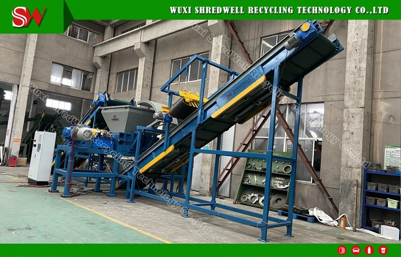 Fully Automatic Home Appliances Recycling Machine Scrap TV Shredding Equipment