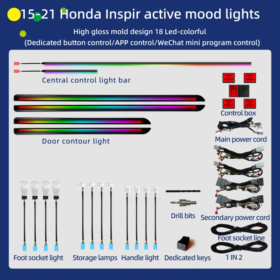 OEM Car Ambient Light for 2018-2022 Honda Inspire Accord Symphony Interior Car Ambient Light