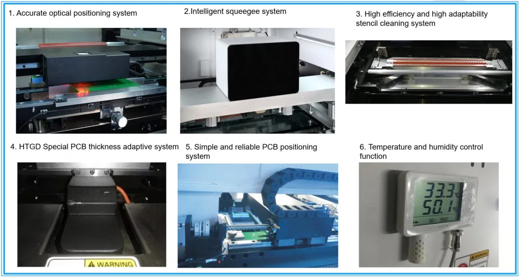 HTGD Best Quality SMT Printing Machine High Speed Solder Paste Stencil Screen Printer for PCB Assembly