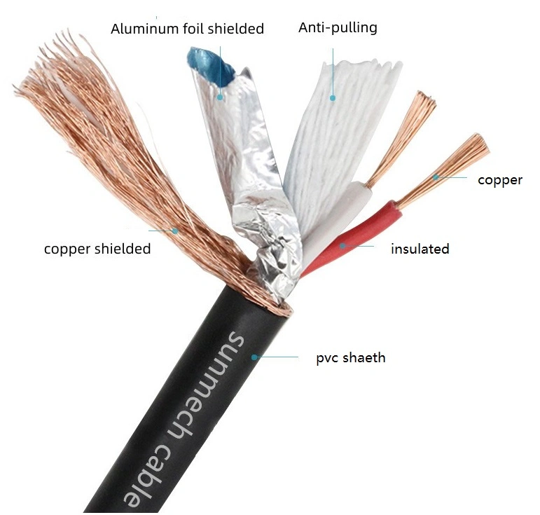 Microphone Cable with Different Color