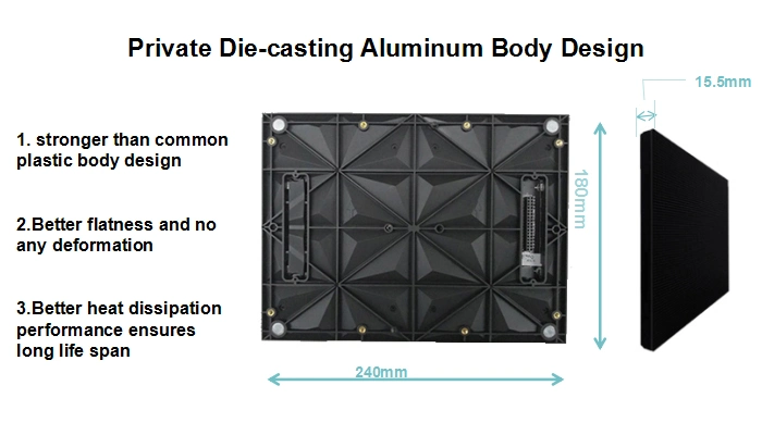 P1.875 Indoor Video TV Screen Small Pitch LED Module 240*180mm