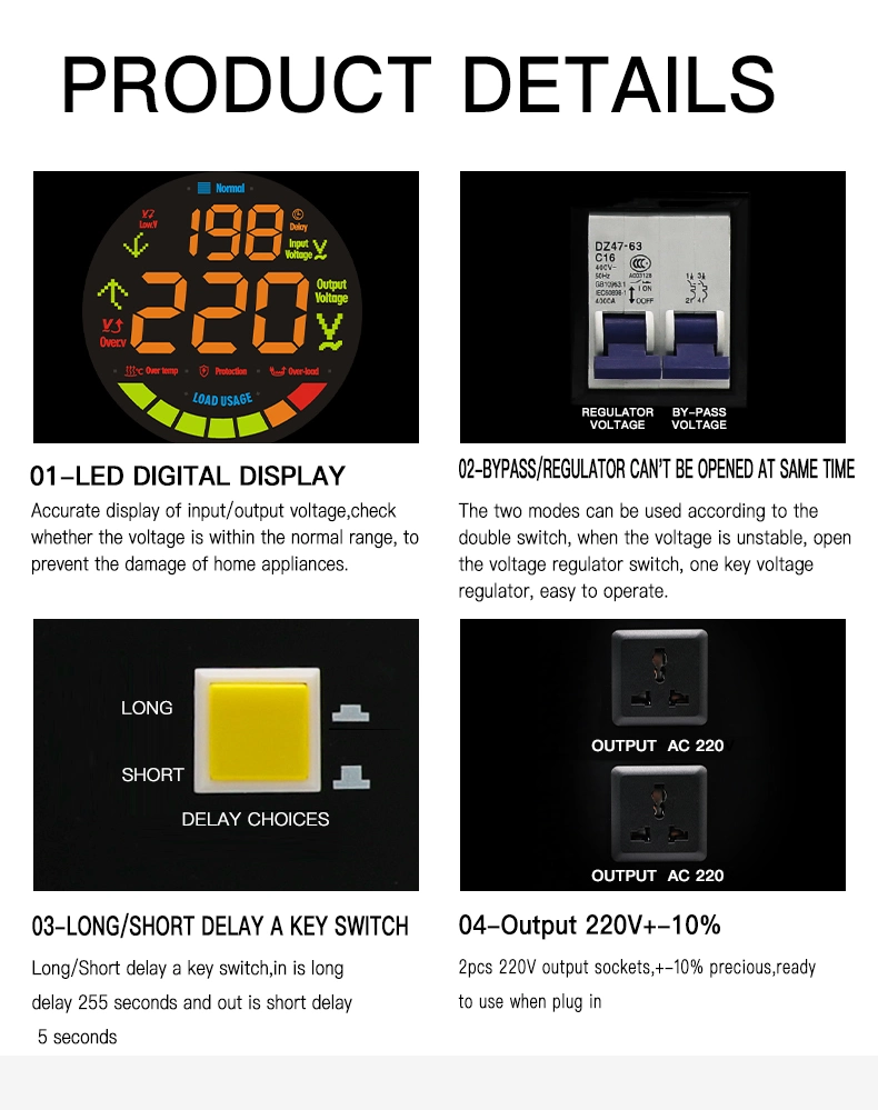 Desktop AC Automatic Voltage Stabilizer/Regulator