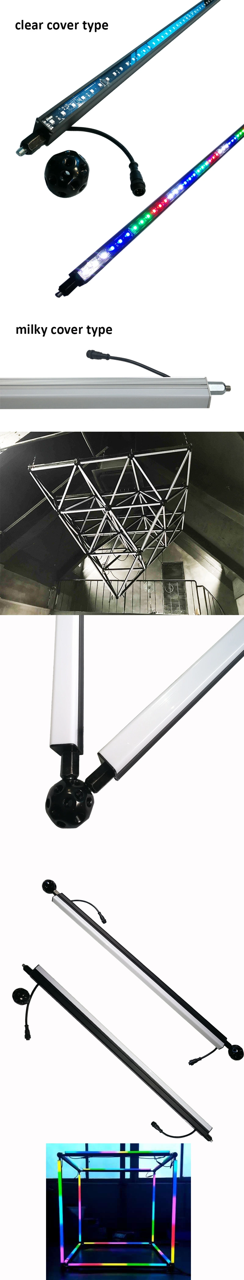 180 Degree View-Angle Cheap DMX RGBW Alualuminium LED Strip Lighting Bar