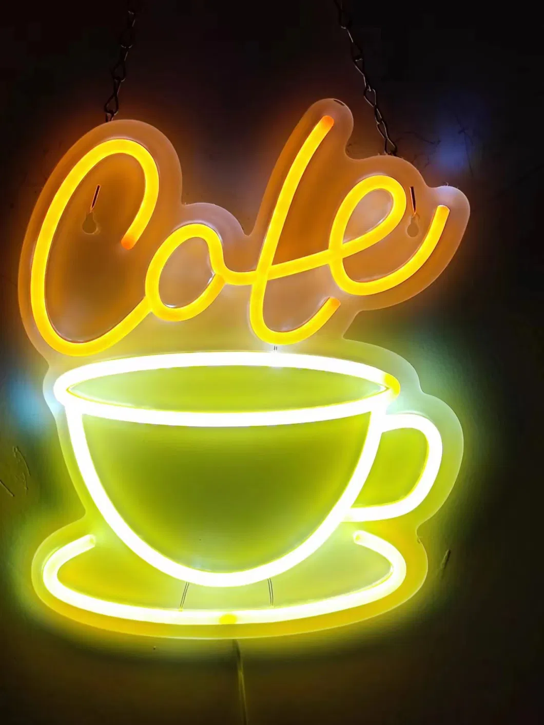 Coffee Cup Creative LED Ambient Light Neon Light Can Be Customized