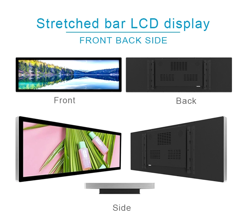 32 Inch Shop Advertising Stretch Bar LCD Shelf Screen Display