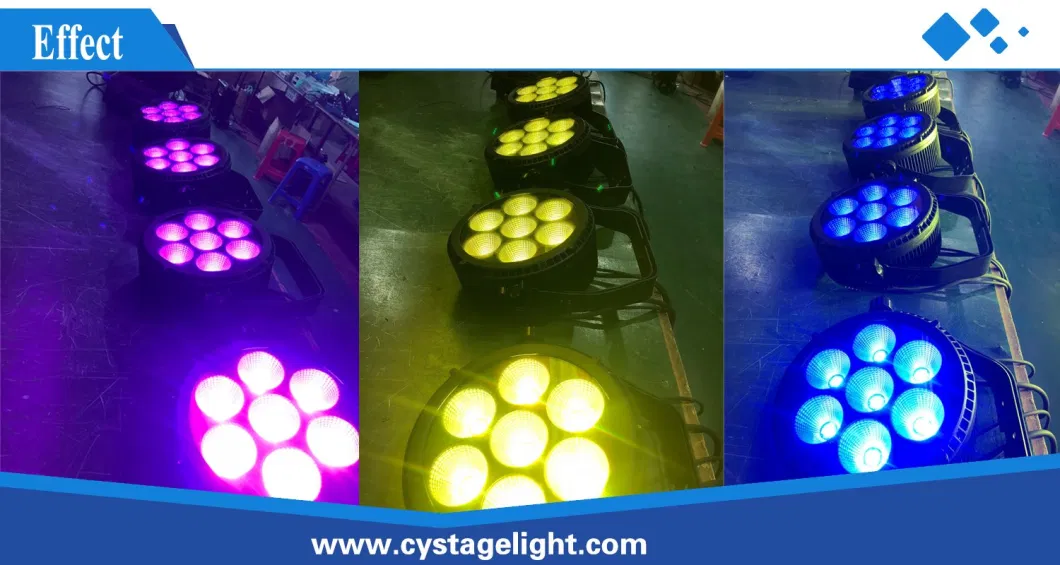 DMX Stage Lighting RGBWA 5in1 Outdoor 7*25W LED PAR Light