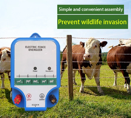 Electric Fence Energizer for Animal Husbandry Farm Intelligent Pulse Power Grid Alarm System for Preventing Wild Boar, Cattle, Pig and Sheep Breeding in Ranch