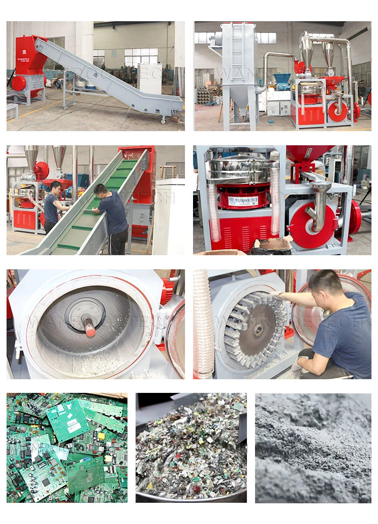 High Separation Rate Computer Boards Cell Phone Cords TV Boards Copper-Clad Laminate Small PCB Recycling Equipment