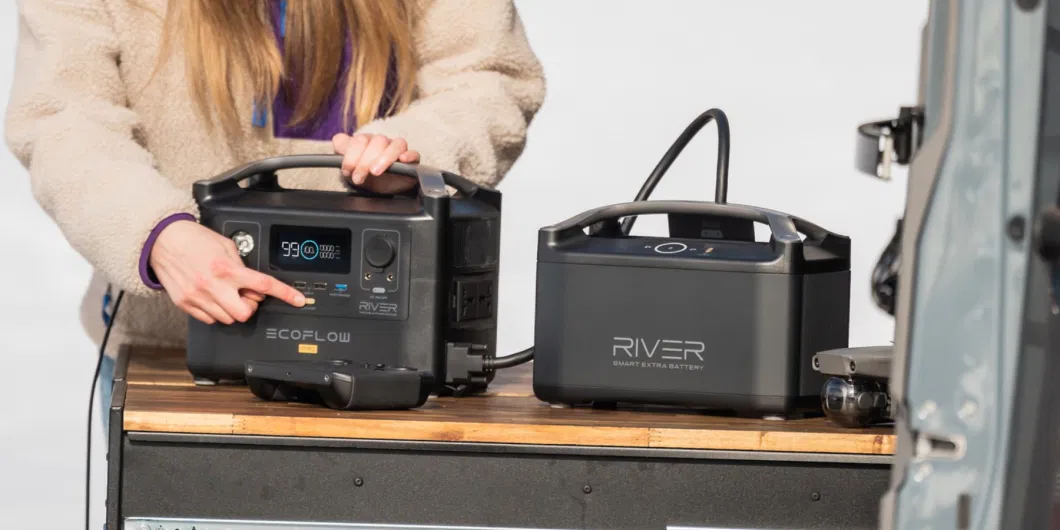 Ecoflow River PRO Portable Power Supply 720wh Power Multiple Devicesrecharge 0-80% Within 1 Hourfor Camping RV Outdoor