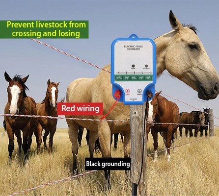 Electric Fence Energizer for Animal Husbandry Farm Intelligent Pulse Power Grid Alarm System for Preventing Wild Boar, Cattle, Pig and Sheep Breeding in Ranch