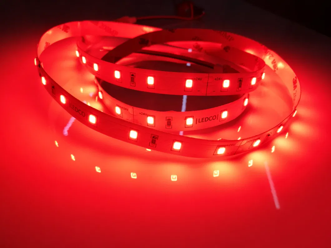 24V 2835 60LEDs/M S Shape Bendable LED Strips Light 5mm Indoor / Outdoor Light