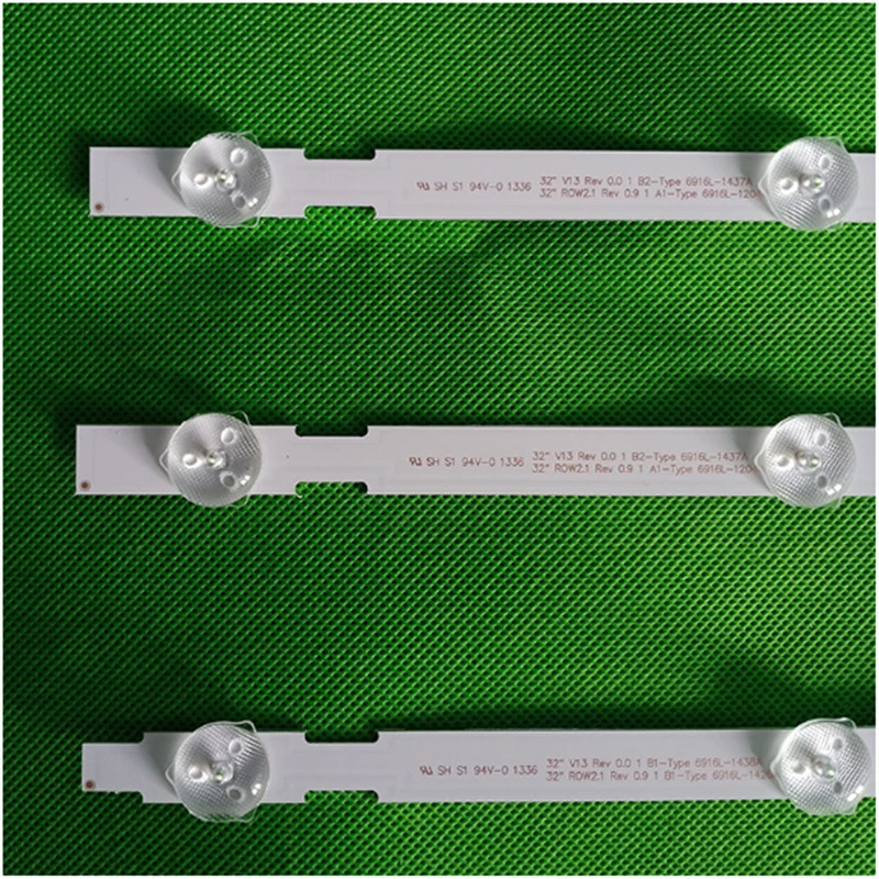 3 PCS One Set for LG 32 Inch TV FL688301b, 32ln540, 32ln5100, 32ln545b, 32ln5180 LED Backlight Bar Strip Pola 2.0 Pola2.0 32 Hc320dxn-Vsfp4-21xx Backlight