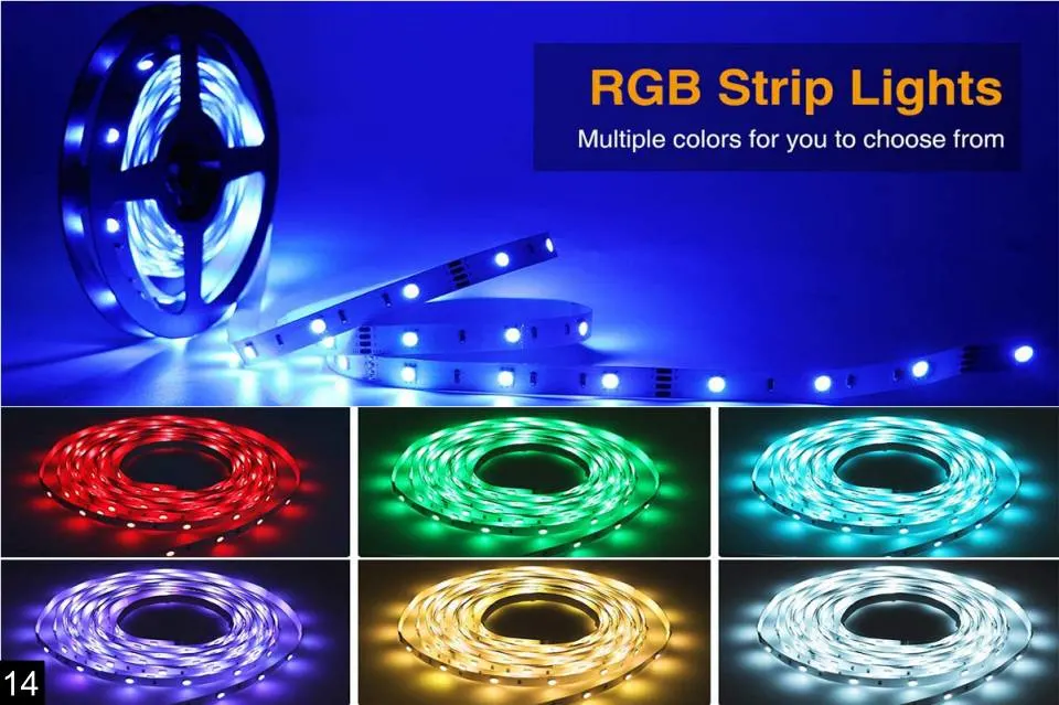 APP Control and Music Sync LED TV Backlights, WiFi TV Light Strip Sync