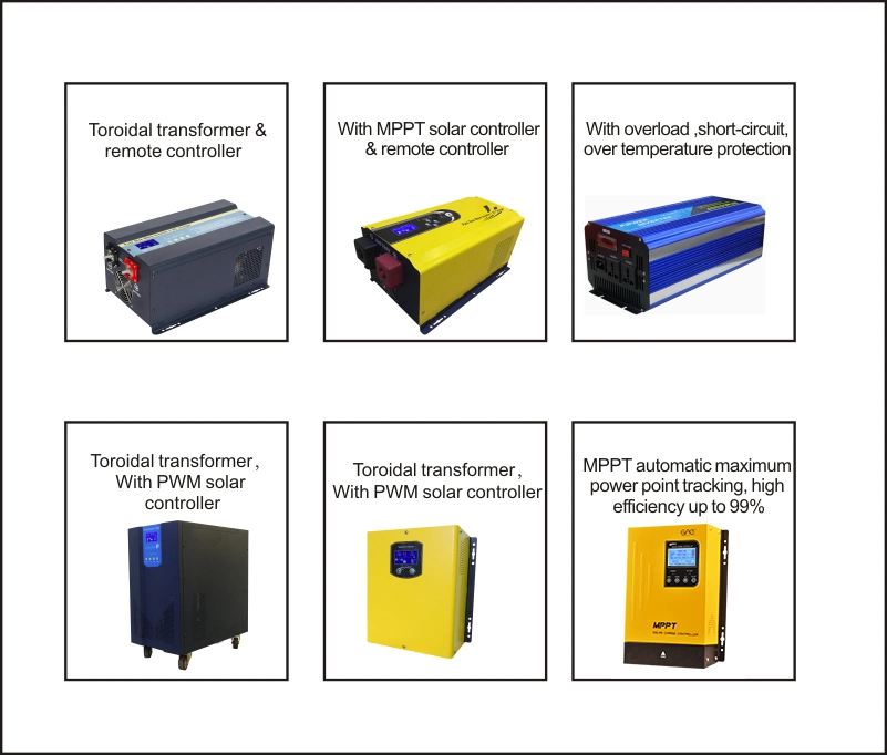 3000W off-Grid Solar System Pure Sine Wave Inverter with Charger