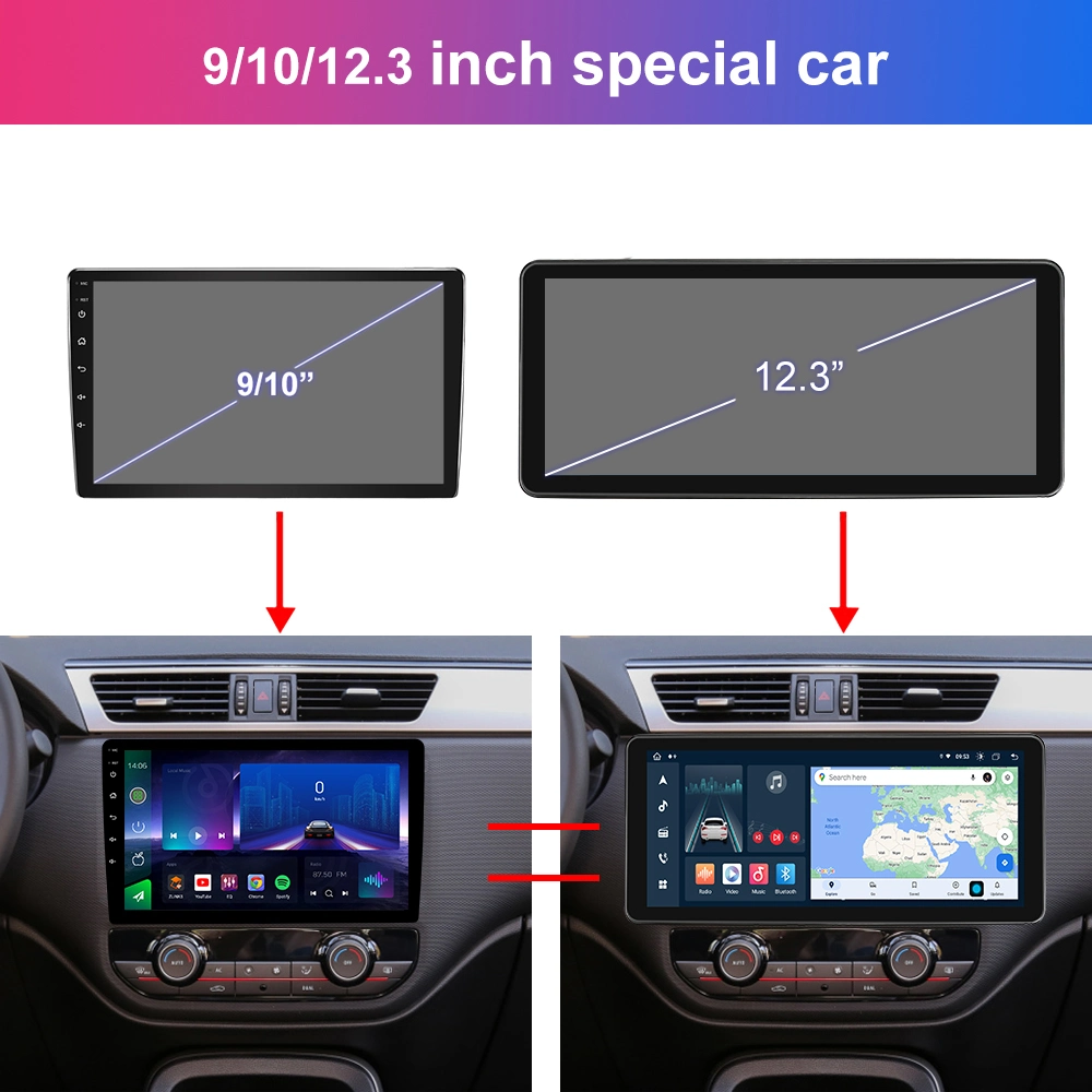 Jmance 12.3 Inch 4+64GB Car DVD Player Android 10.0 Bt5.0 Carplay for Toyota Harrier 2022 Auto Navigation