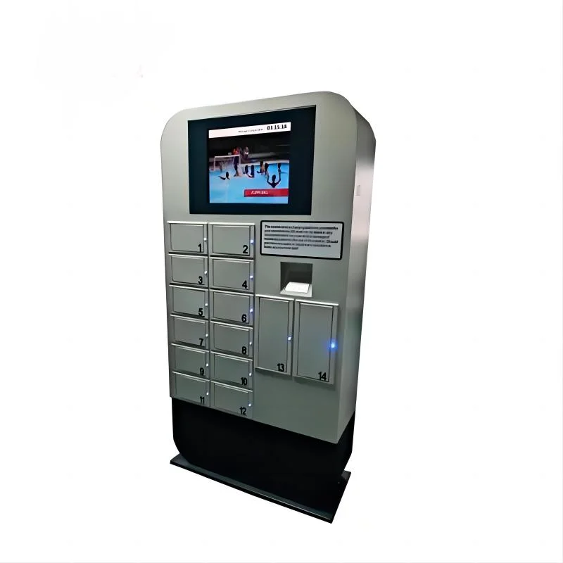 Customized Mobile Phone USB Charging Station Kiosk with Phone Storage Cabinet