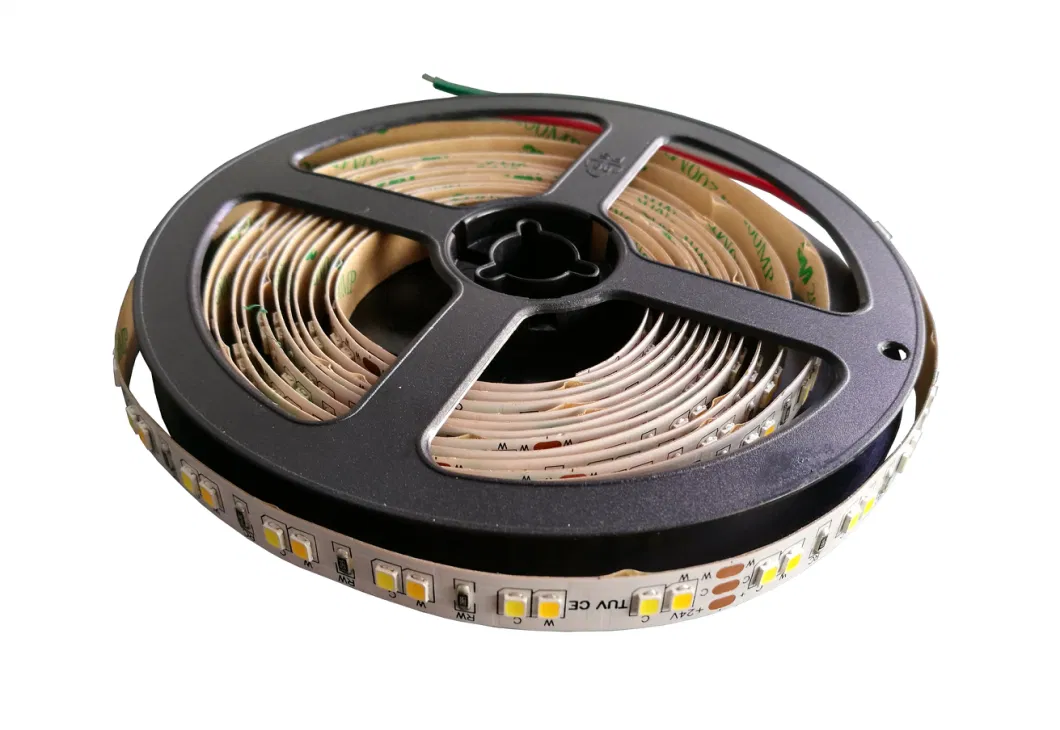 CCT 2600-8000K 120LED/M LED Strip SMD2835 12V / 24VDC CCT Adjustable Decoration Lighting