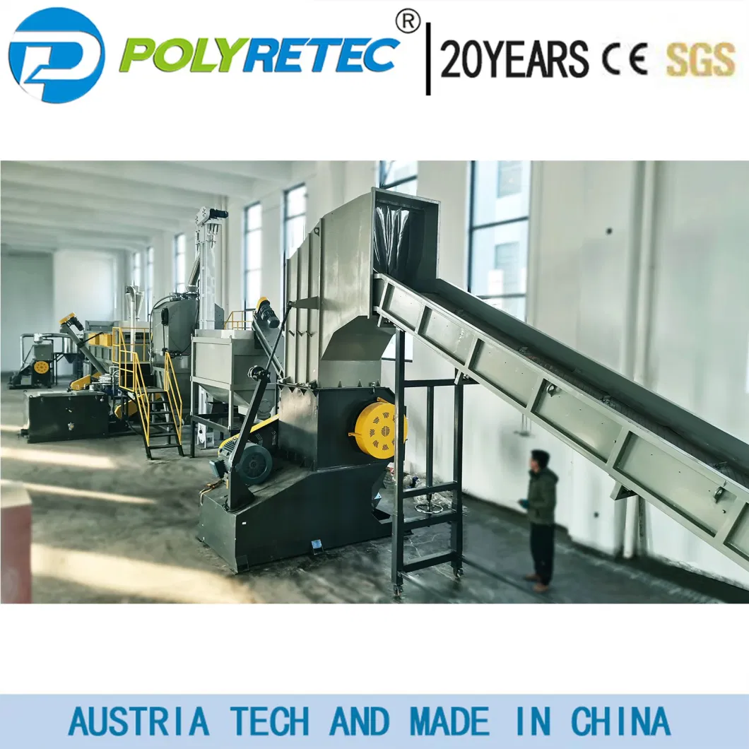 500 Kg/H - 3000 Kg/H Plastic ABS/PS/Household Appliance TV Shell Crushing Washing Recycling Equipment