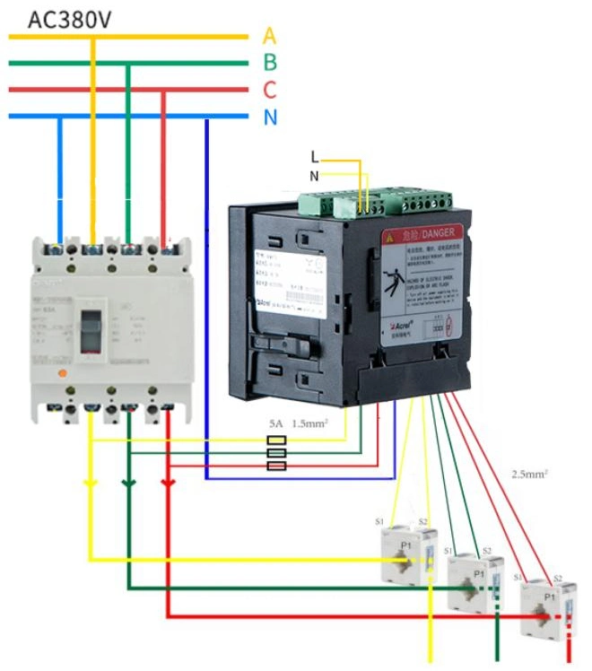 Acrel Apm810 Three Phase Multifunction Electric Energy Power Quality Analyzer Meter with High Accuracy 0.2s