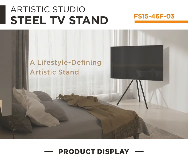 Living Room Furniture Classic Steel Artistic Studio Steel TV Floor Stand