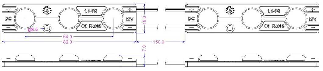 New SMD 5730 LED Module Backlight with Opto Lens