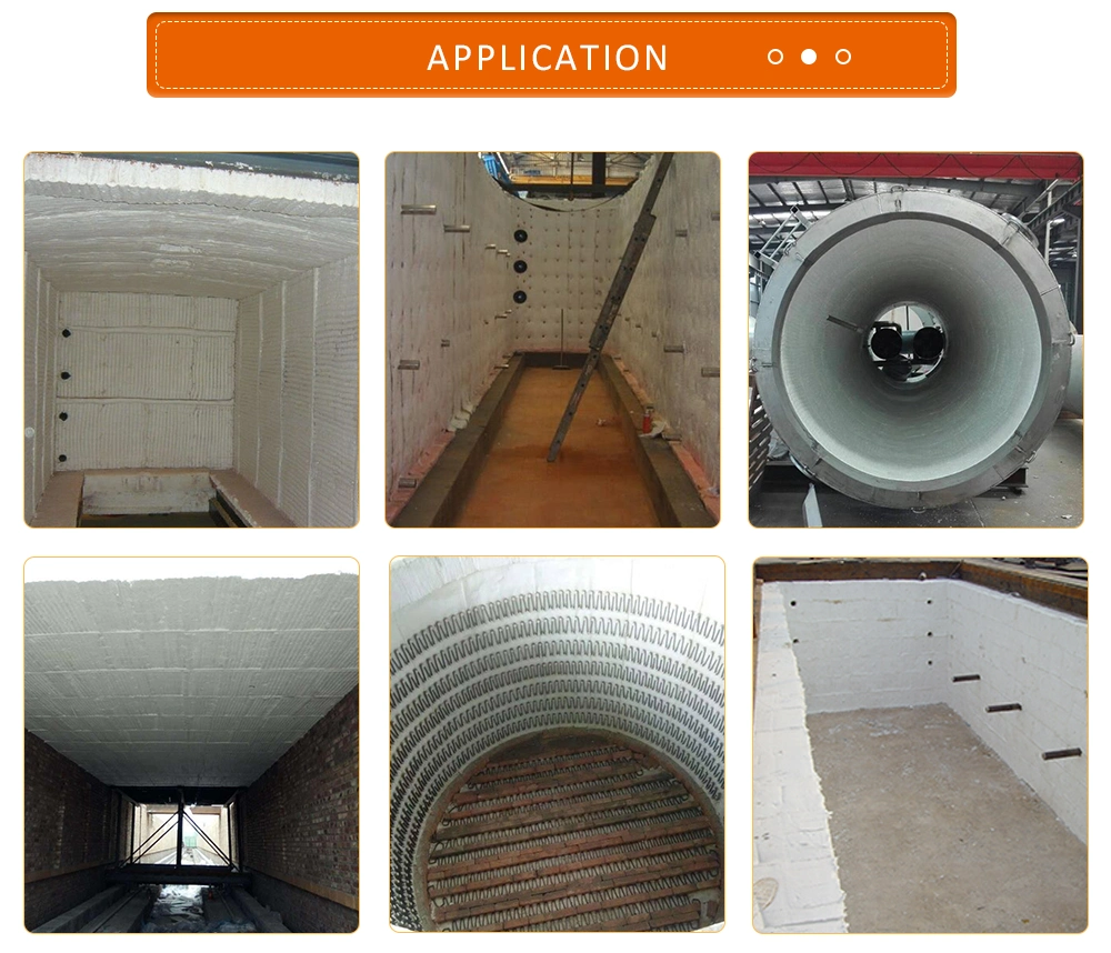 1260c/1350c/1430c 128kg/M3 96kg/M3 1240*960*2400 Door Linings Electric Resistance Wire V-Anchor Ceramic Fiber Insulation Module for Heat Treat Furnace