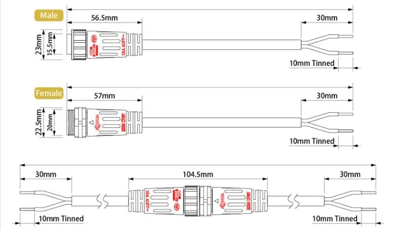 M29 Screw Terminal 4 Pin Waterproof Automotive Connectors for Automobile Industry Connection