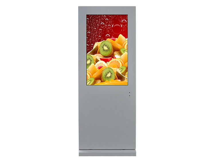 Advertising Media TV 43 Inch Air-Cooled Vertical Screen Floor Outdoor Advertising Machine LED Digital Signage Advertising Equipment LCD Video Wall