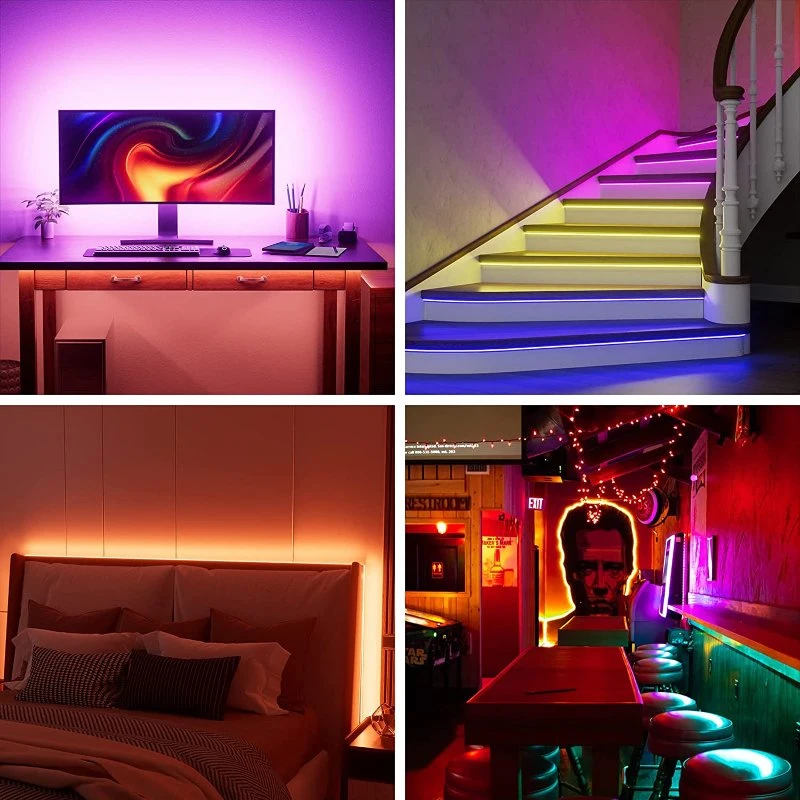 5050 RGB+Cold-White+Warm-White Rgbcct 60LEDs Magic Digital Flexible LED Tape Light