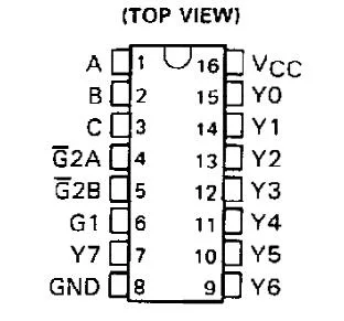 74ls Series Logic IC, Sn74ls138n DIP-16 3-Line to 8-Line Decoder /Demultiplexer, Electronic Components, Integrated Circuit