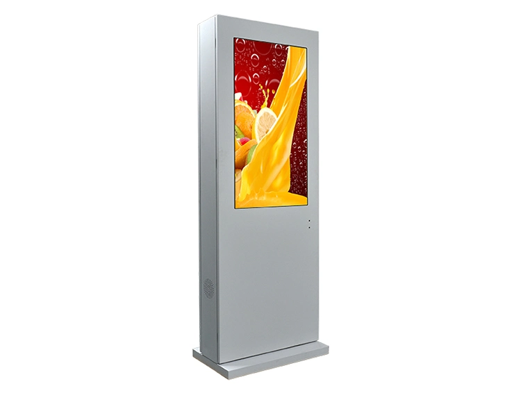 Advertising Media TV 43 Inch Air-Cooled Vertical Screen Floor Outdoor Advertising Machine LED Digital Signage Advertising Equipment LCD Video Wall