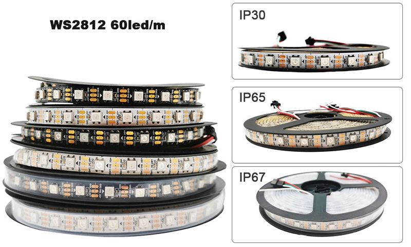 Addressable Lights DMX Pixel Light 5050 Ws 2812 Ws2815 5V RGB RGBW Flexible Neon LED Strip Dreamcolor Kit