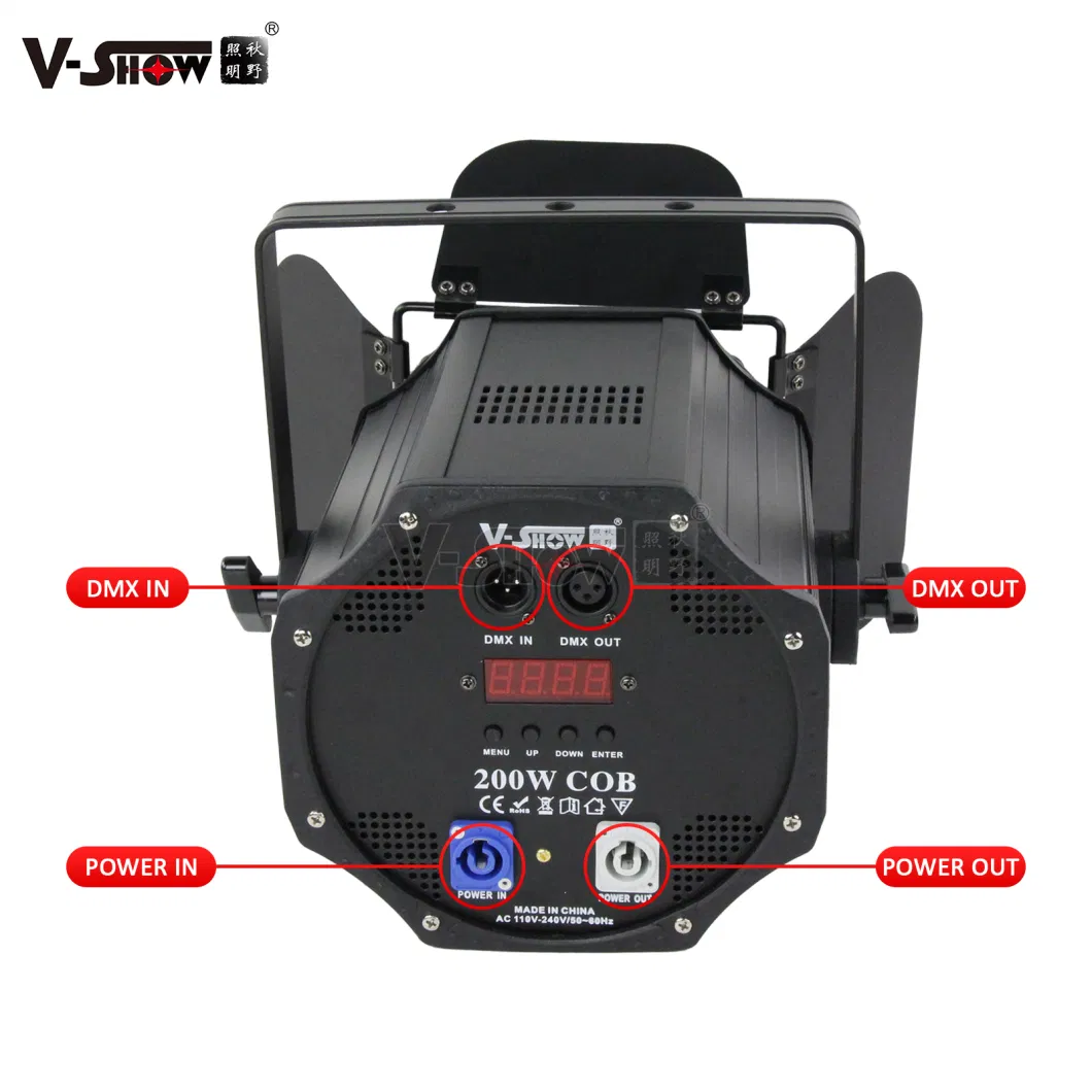 V-Show 200W COB Fresnel LED Spotlight Dimming Bar