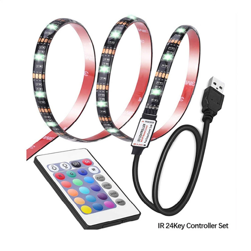 5V RGB Light USB Strip Remote Control TV Background Decorative Lighting LED Strip