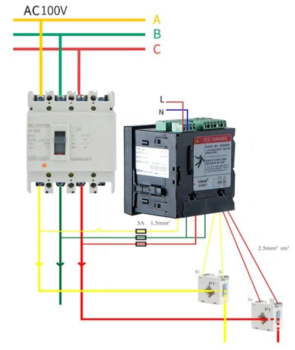 Acrel Apm810 Three Phase Multifunction Electric Energy Power Quality Analyzer Meter with High Accuracy 0.2s