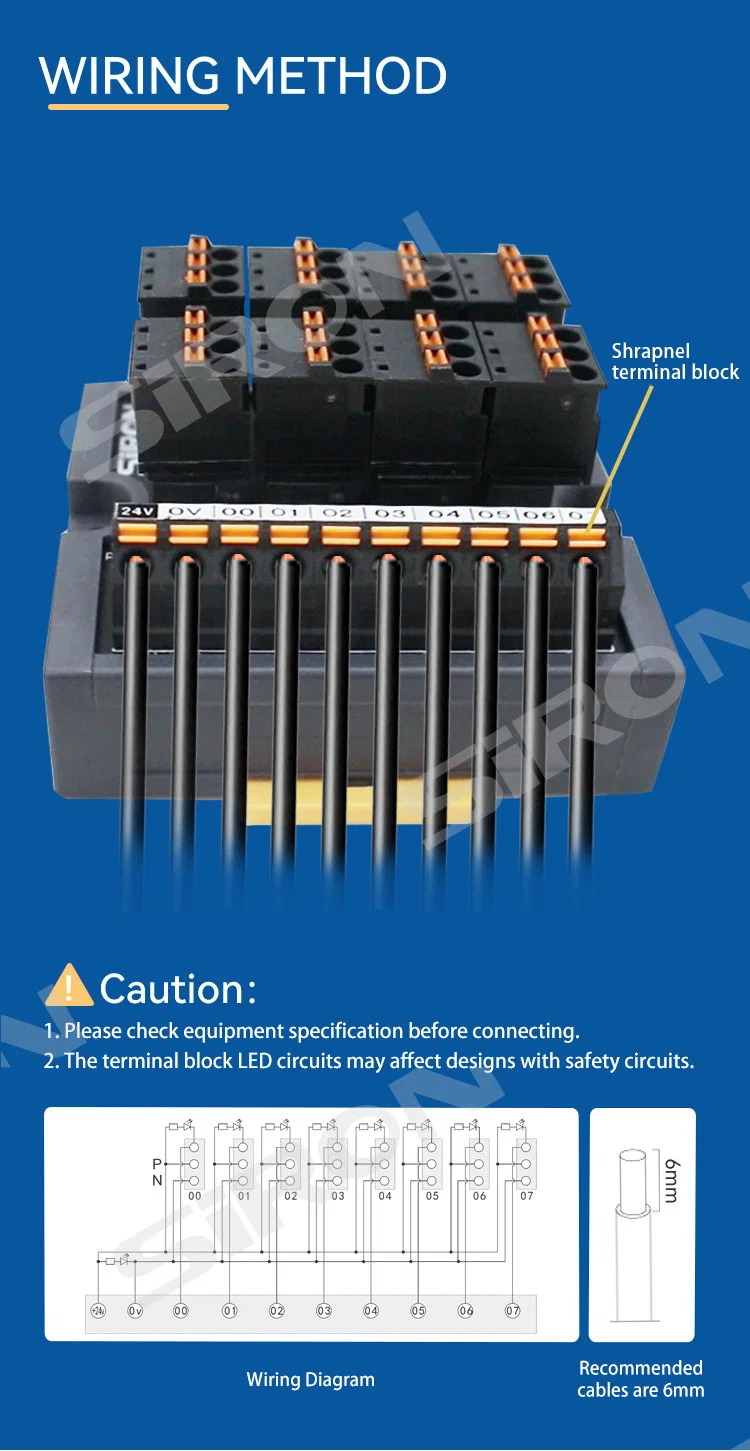 Siron T081-T Input Terminal Block Module Use 10pin Terminal Block and Controller Connection, for Panasonic PLC