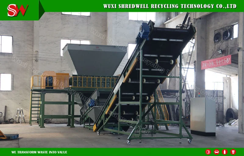 Fully Automatic Home Appliances Recycling Machine Scrap TV Shredding Equipment