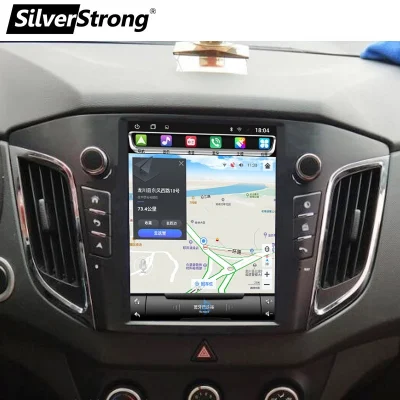 Silverstrong Andriod 10 schermo verticale Auto Multimedia navigazione GPS Tesla Radio Player per Hyundai Creta IX25 2011-2018 8 core con wireless CarPlay DSP