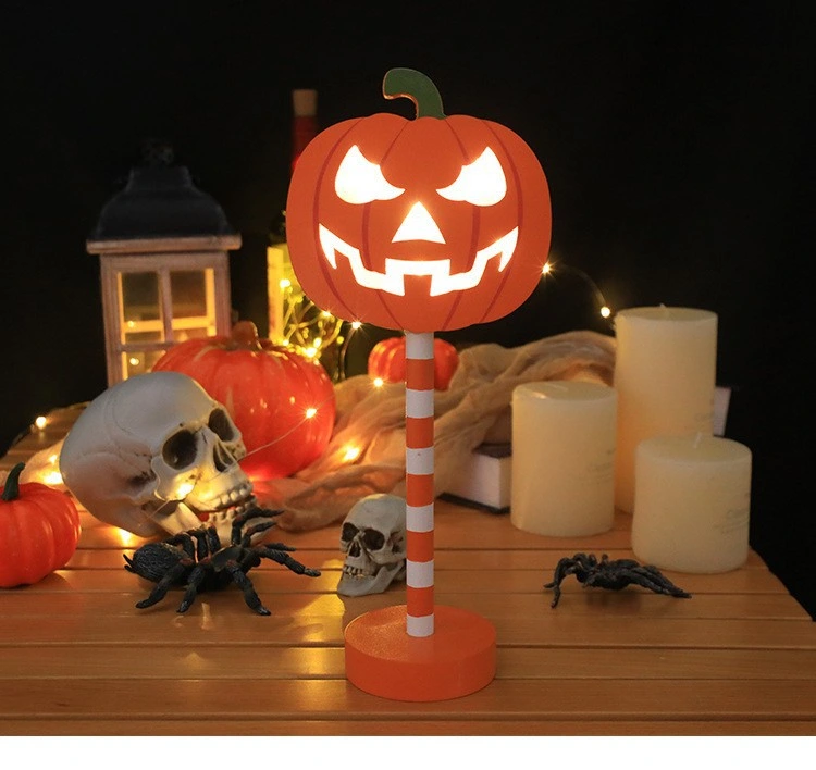 LED Halloween Lights Modeling Lights Wooden Decoration Night Light Ambient Light